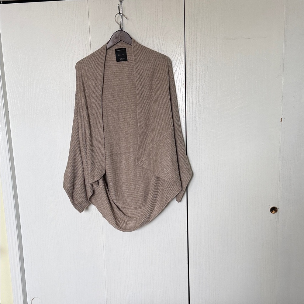 Zara Women's Brown Draped Sweater